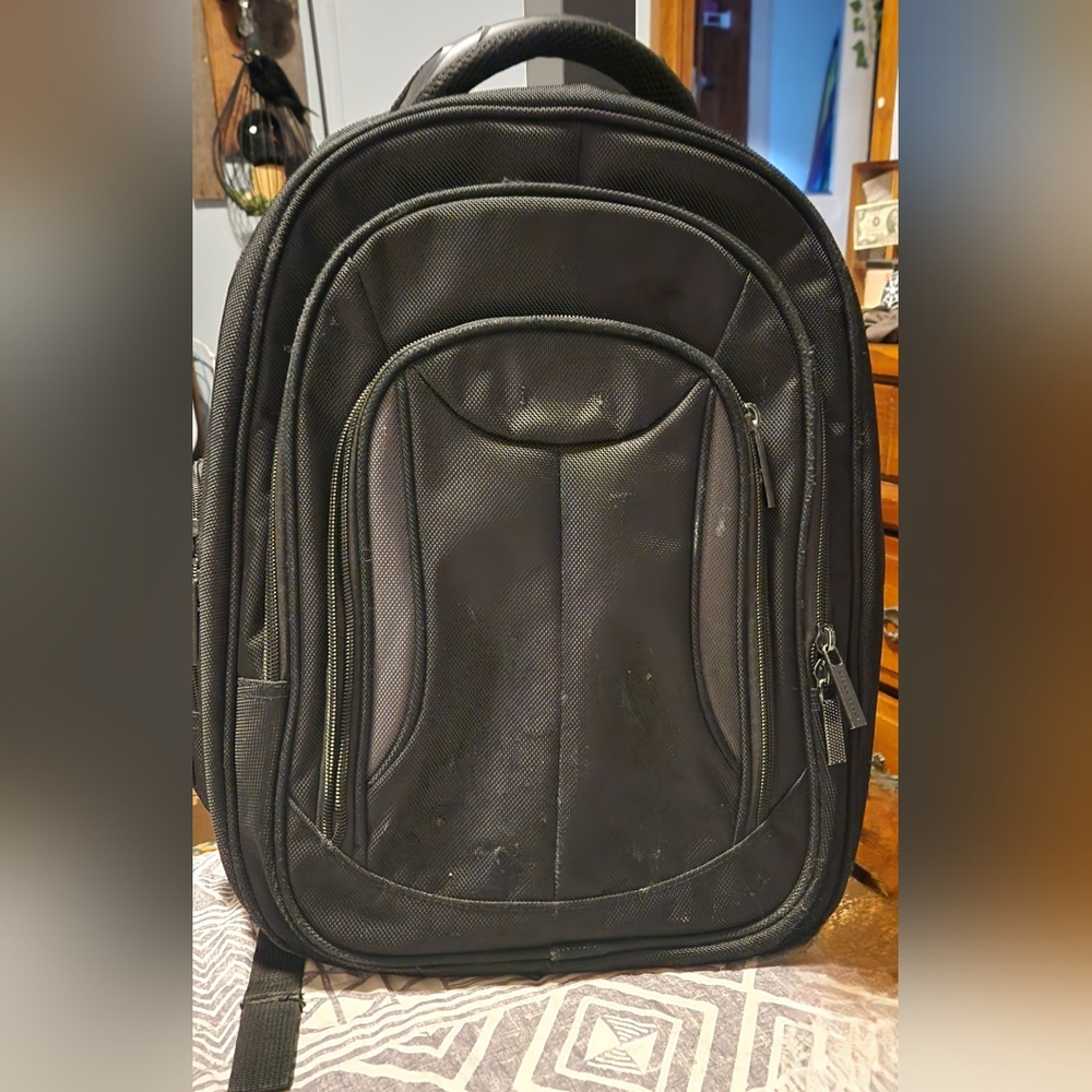 Perry Ellis Black Backpack